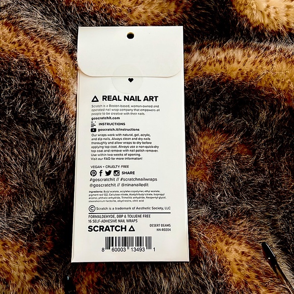 New! Scratch Nail Wraps in Desert Dreams - Picture 6 of 8